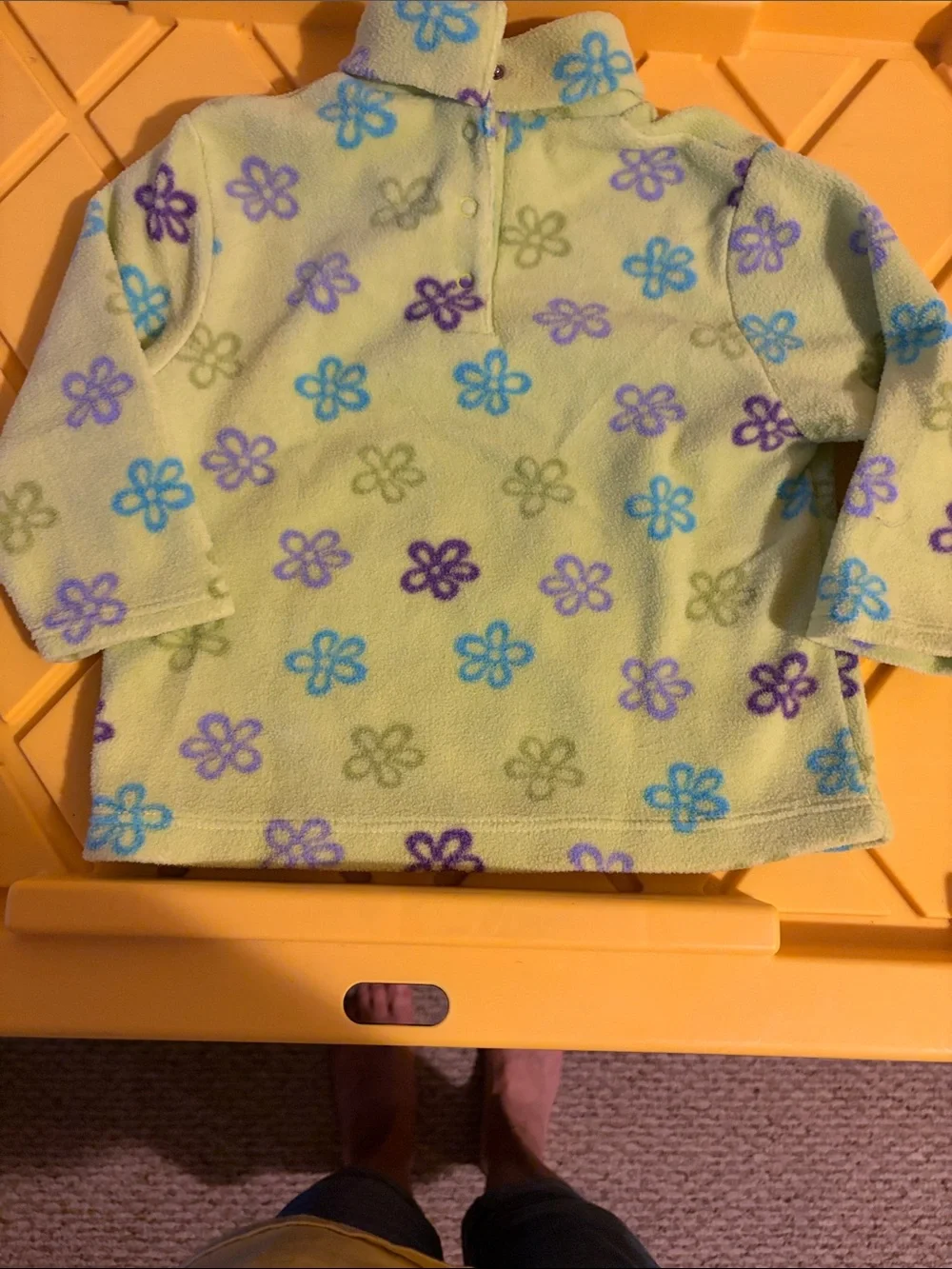 The children’s place 18 months Floral Fleece Pullover Top - Light Green